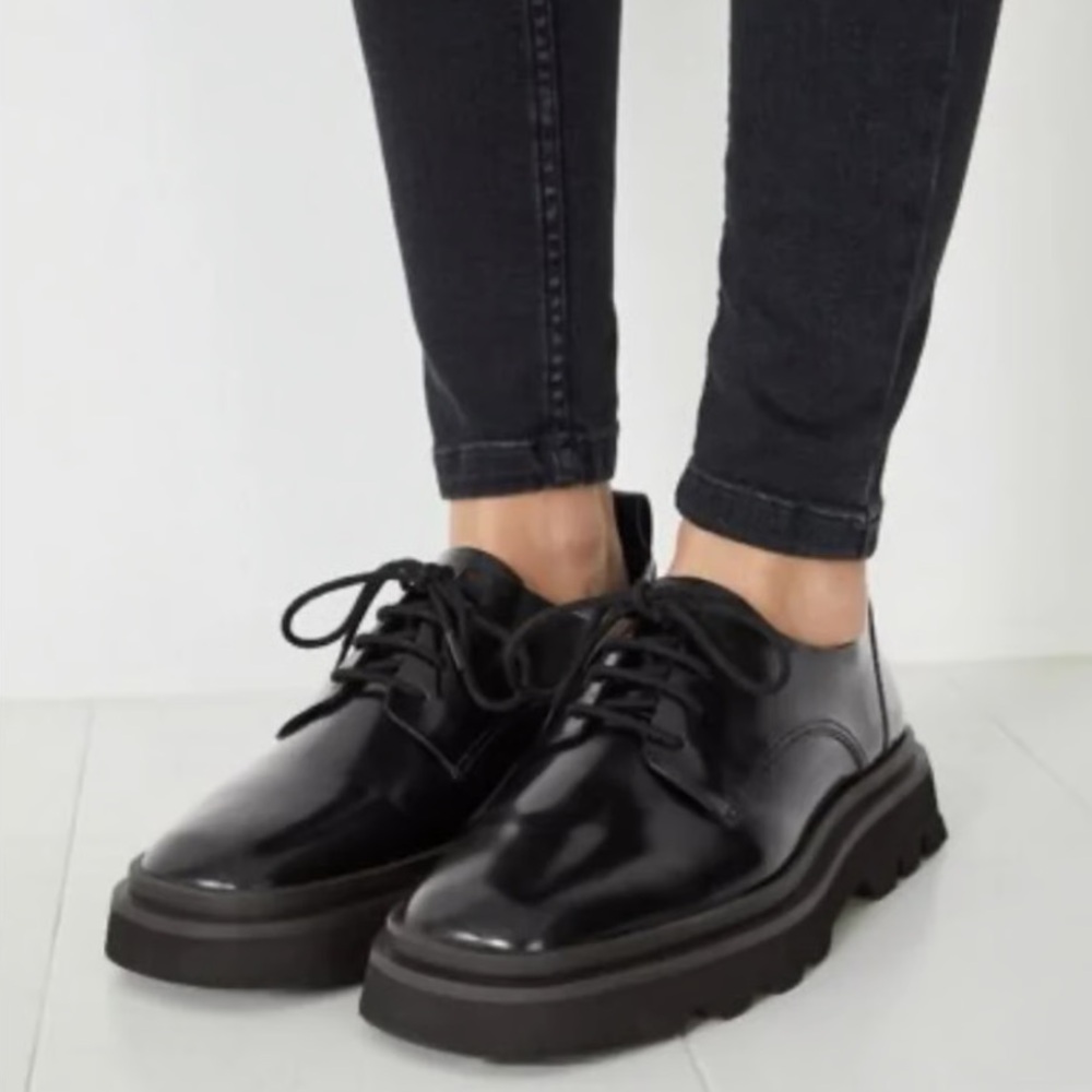 MAEVE X ANTHROPOLOGIE | square toe lace-up leather Oxfords - Picture 8 of 8